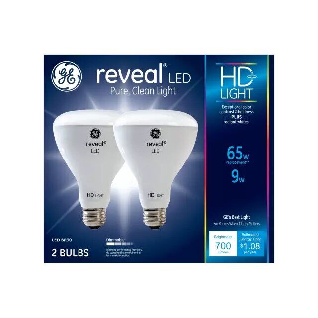 Reveal Hd+ Color-Enhancing 65W Replacement Led Light Bulbs Indoor Floodlight Br30