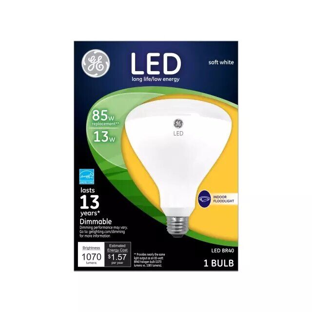 Soft White 85W Replacement Led Light Bulbs Indoor Floodlight Br40