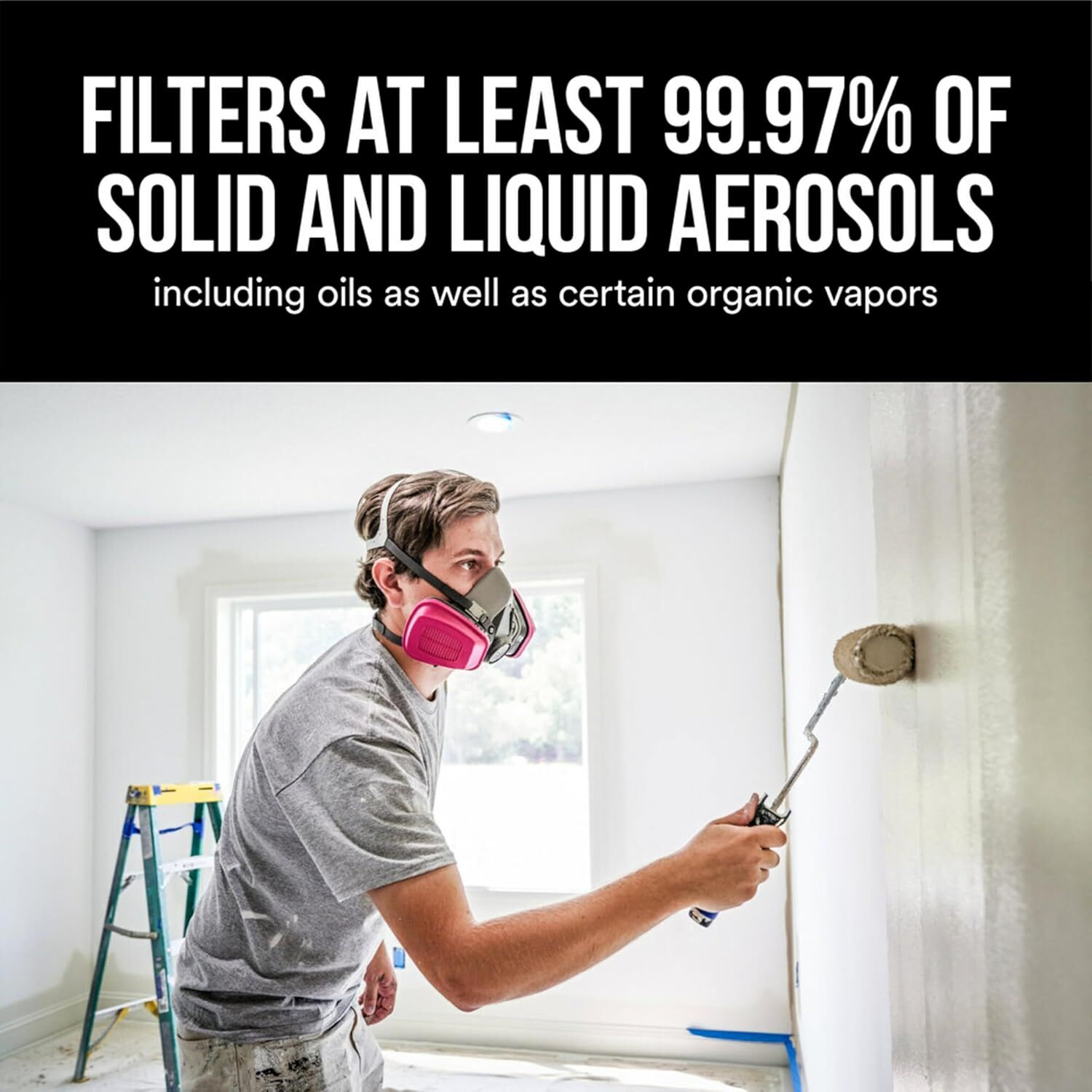 3M P100/OV Odor/Particulate Multi-Purpose Reusable Respirator Medium