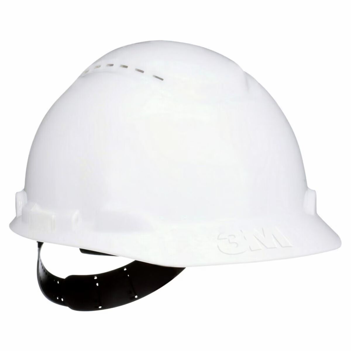 3M White Vented Cap Style Hard Hat With Pin-Lock Adjustment