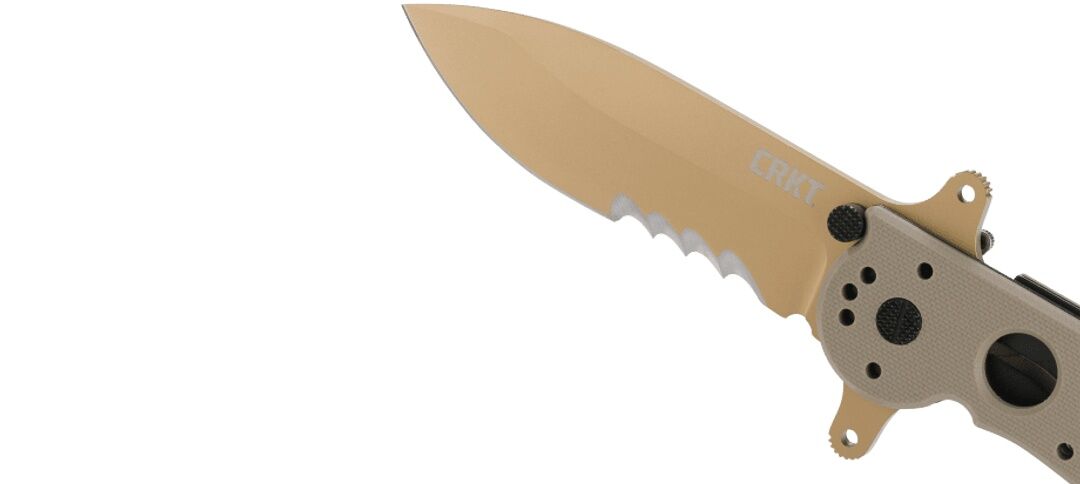 CRKT M21 14DSFG Spear Point Folding Knife, 3.98-In