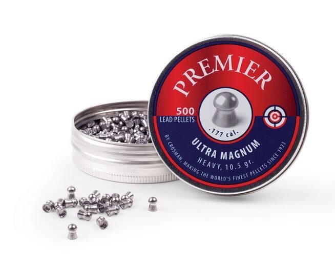 Crosman .177 Domed 10.5 Gr Premier Pellets, 500-Ct