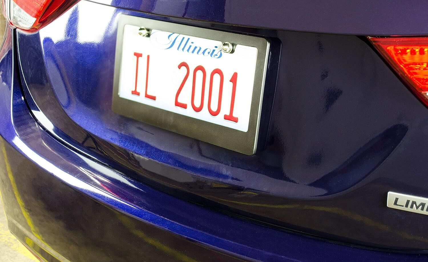 Custom Accessories Black Classic Style License Plate Frame