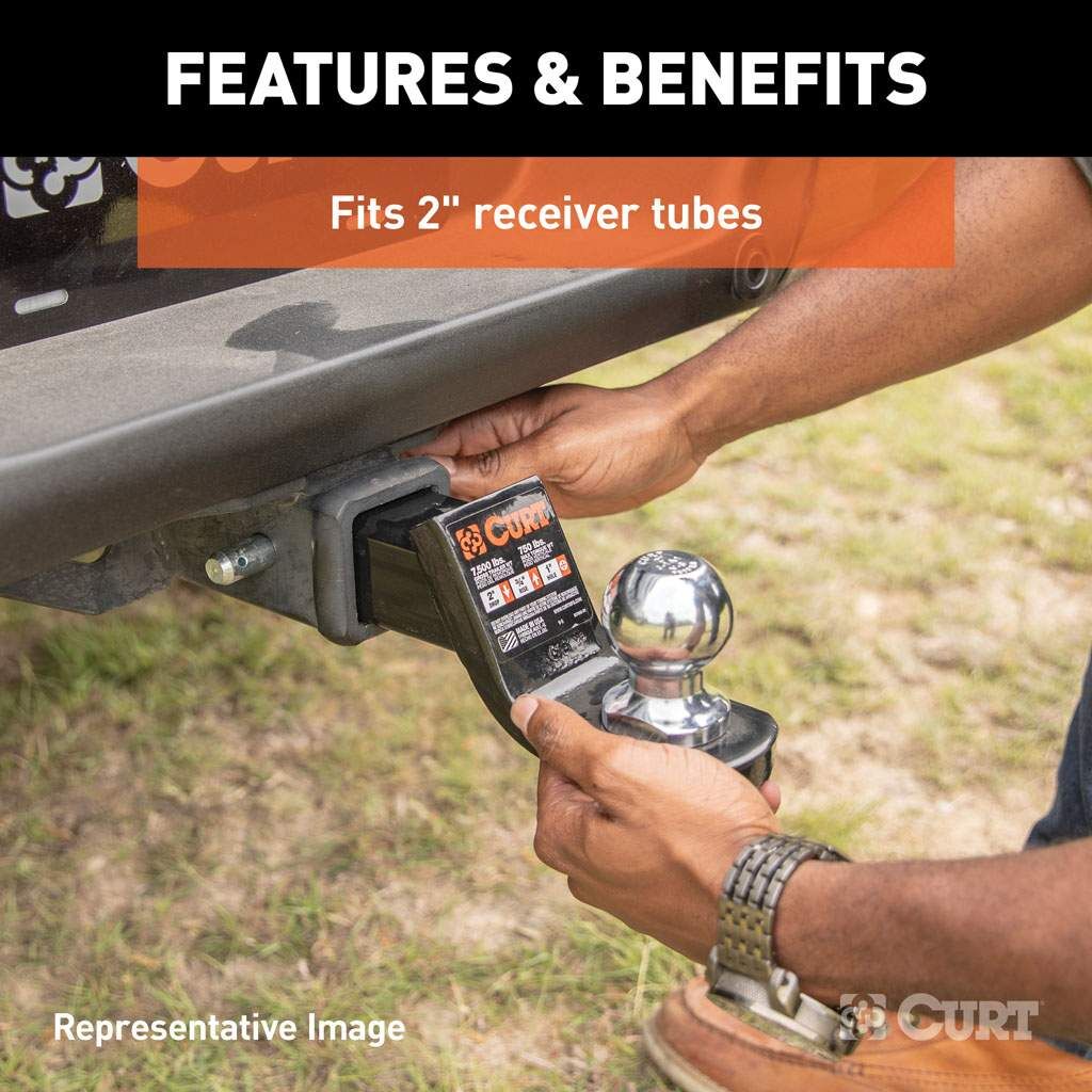 Curt Loaded 2-In Ball 2-In Drop 2-In Shank Mount, 7500-Lb