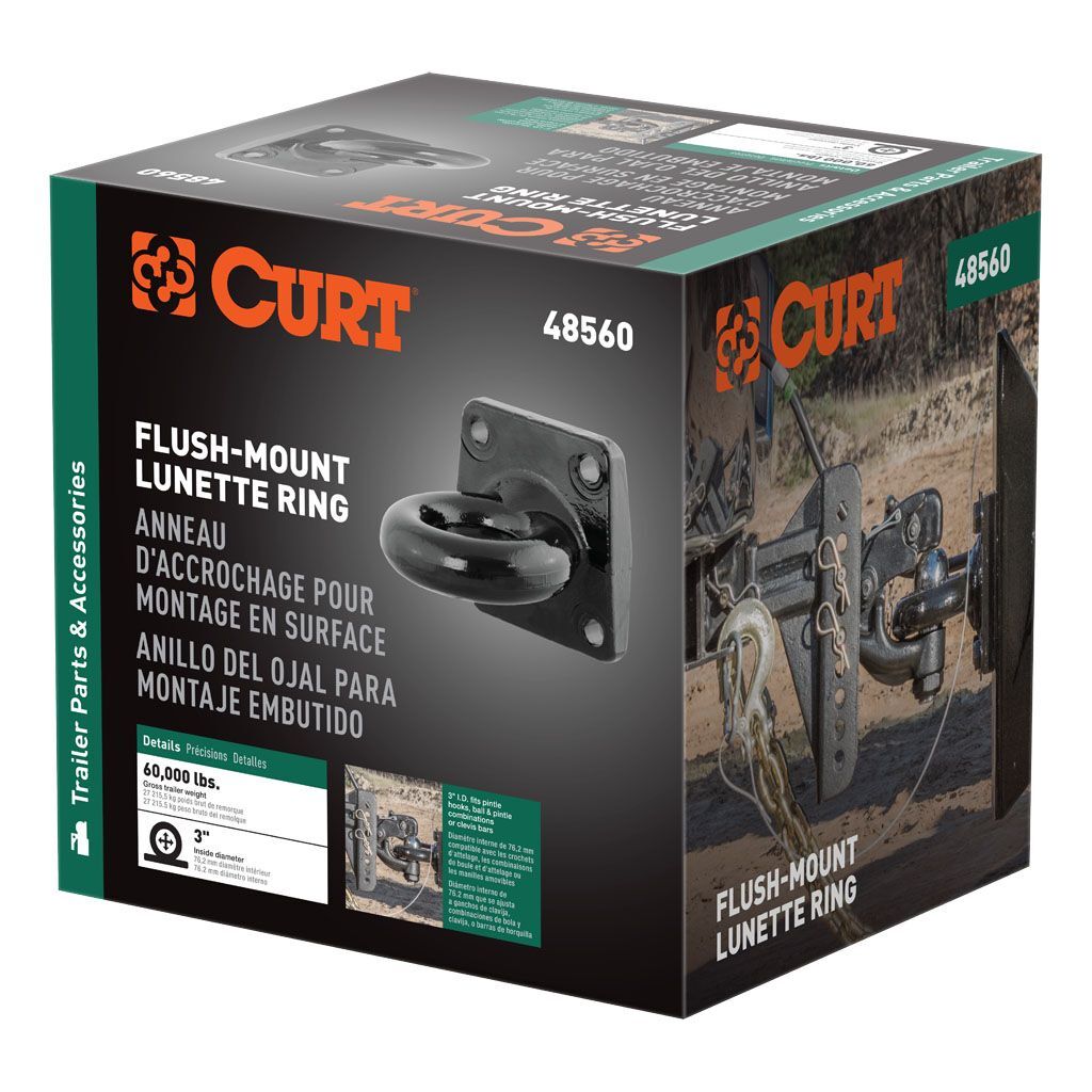 Flush-Mount Lunette Ring (60,000 Lbs., 3" I.D.)