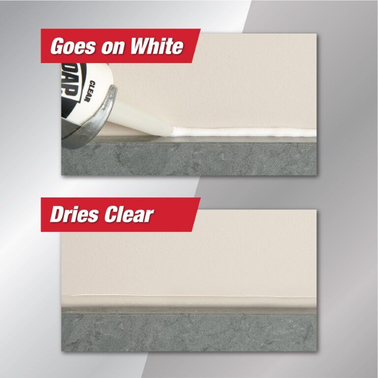 DAP Clear Kwik Seal Ultra Advanced Kitchen & Bath Sealant, 5.5-Oz