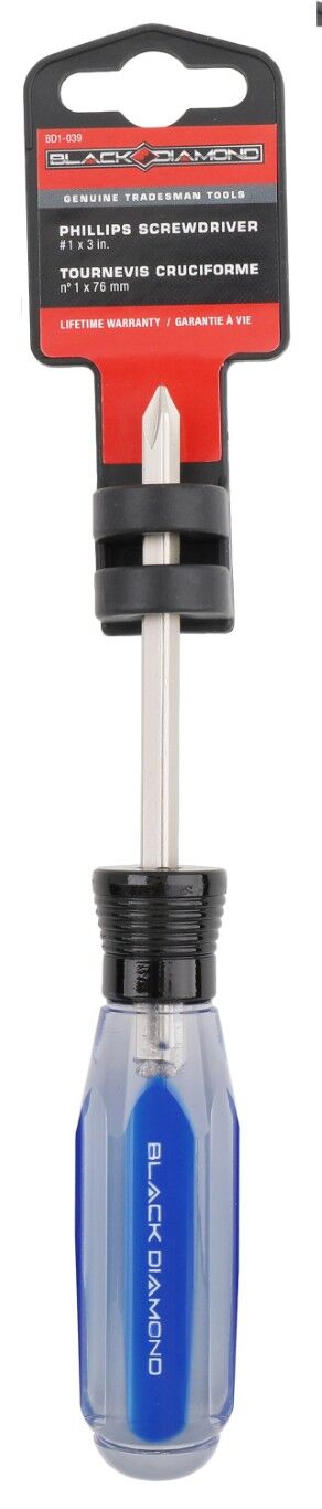 Black Diamond Phillips Screwdriver, #1 x 3-In