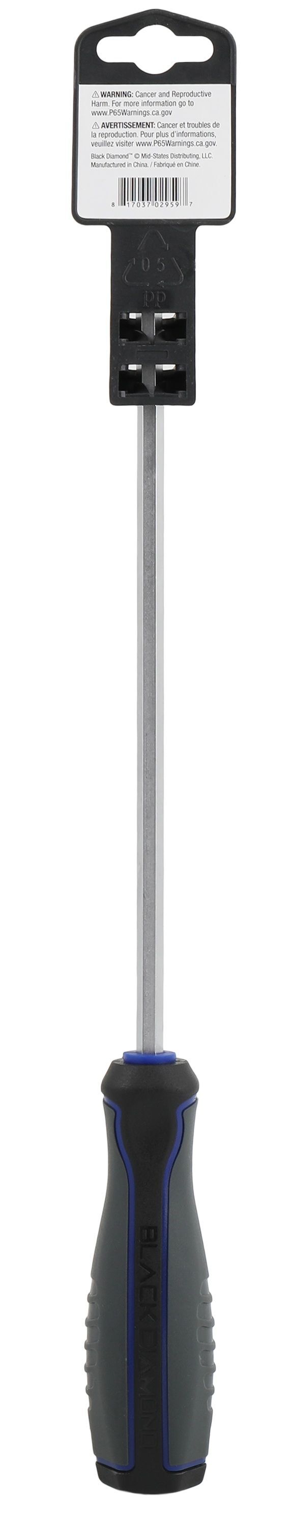 Black Diamond Comfort Grip Phillips Screwdriver, #2 x 8-In