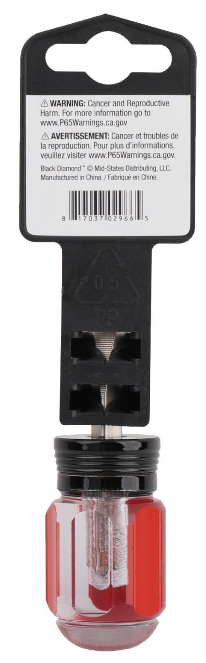 Black Diamond Slotted Screwdriver, 1/4-In x 1 1/2-In