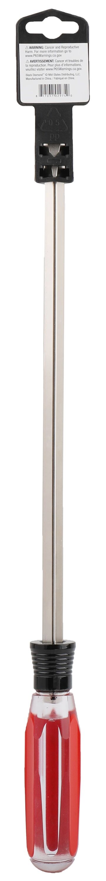 Black Diamond Slotted Screwdriver, 3/8-In x 12-In