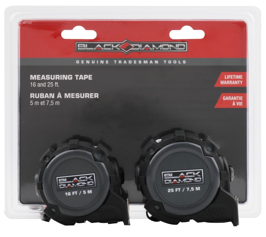 Black Diamond Measuring Tapes, 2-Pk