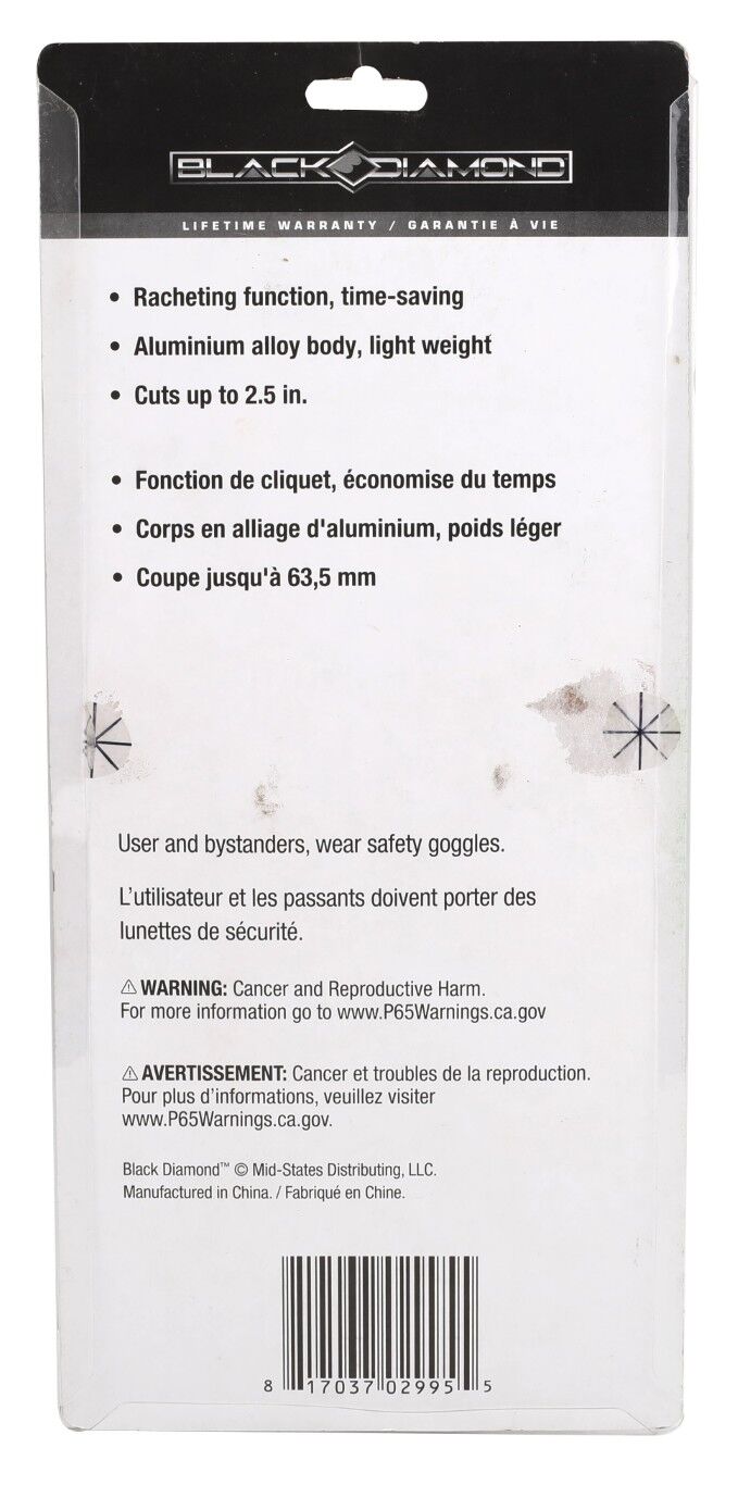 Black Diamond Rachet PVC Cutter