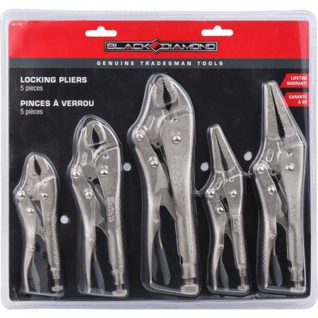 Black Diamond Locking Pliers Set, 5-Pc