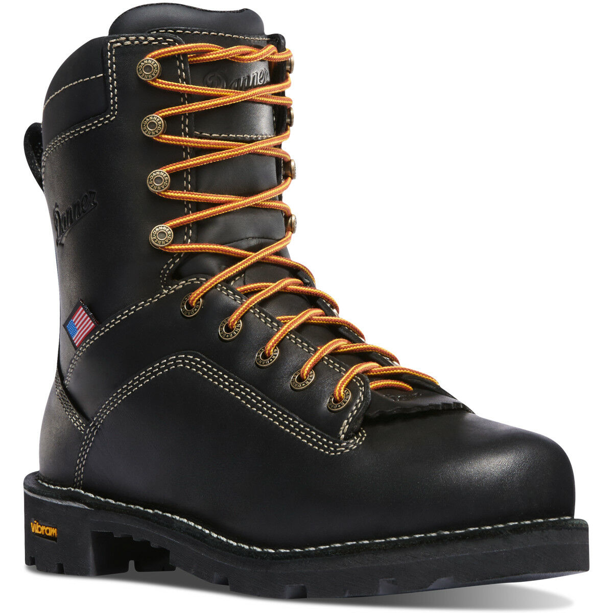 Men's USA Black Quarry Alloy Toe Work Boot - Work Boots Safety Toe ...