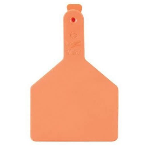 Z1 No-Snag-Tags™ Blank Cow Tags Orange, 25-Ct