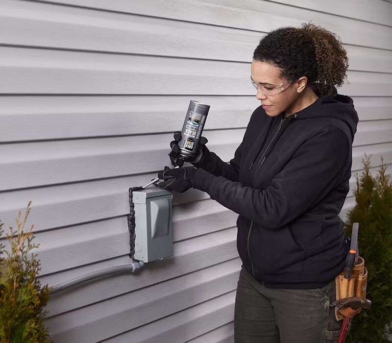 Great Stuff Multipurpose Black Foam Sealant With Smart Dispenser, 12-Oz