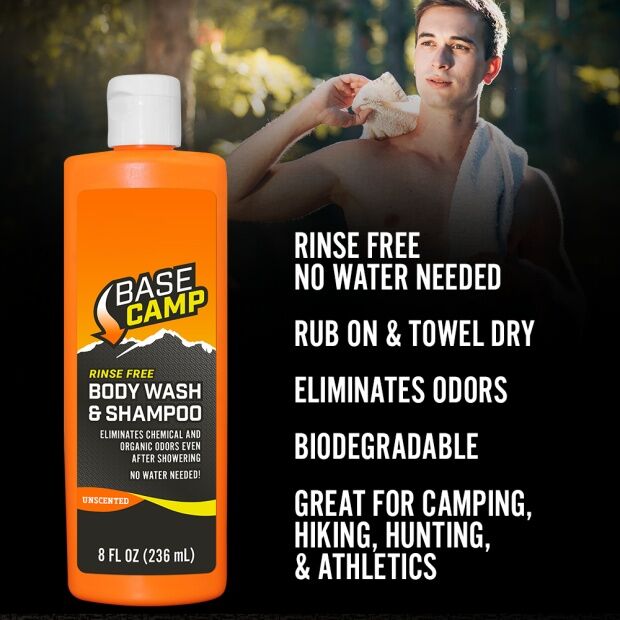 Dead Down Wind Rinse Free Body Wash & Shampoo, 8-Oz