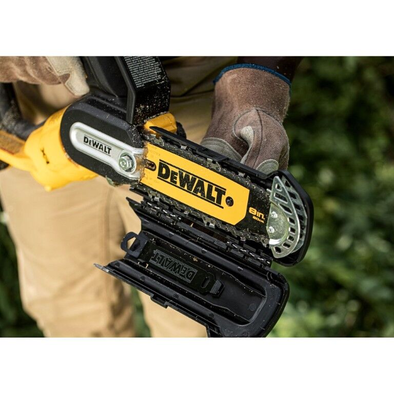 DEWALT 20-V Max 8 in. Battery Powered Brushless Pruning Chainsaw Kit