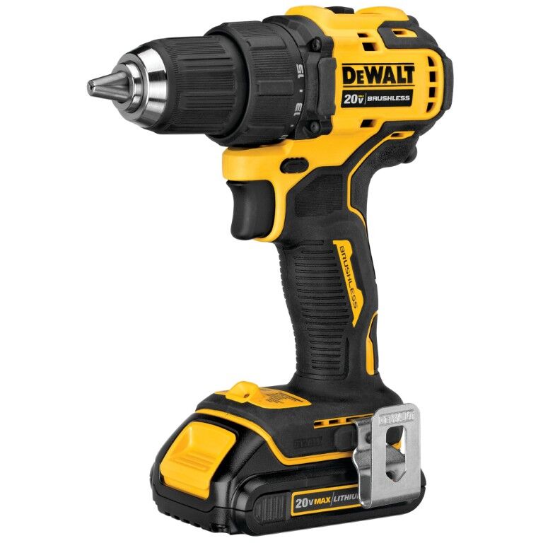DEWALT Atomic 20-V Max Brushless Compact Drill Driver Kit, 1/2-In