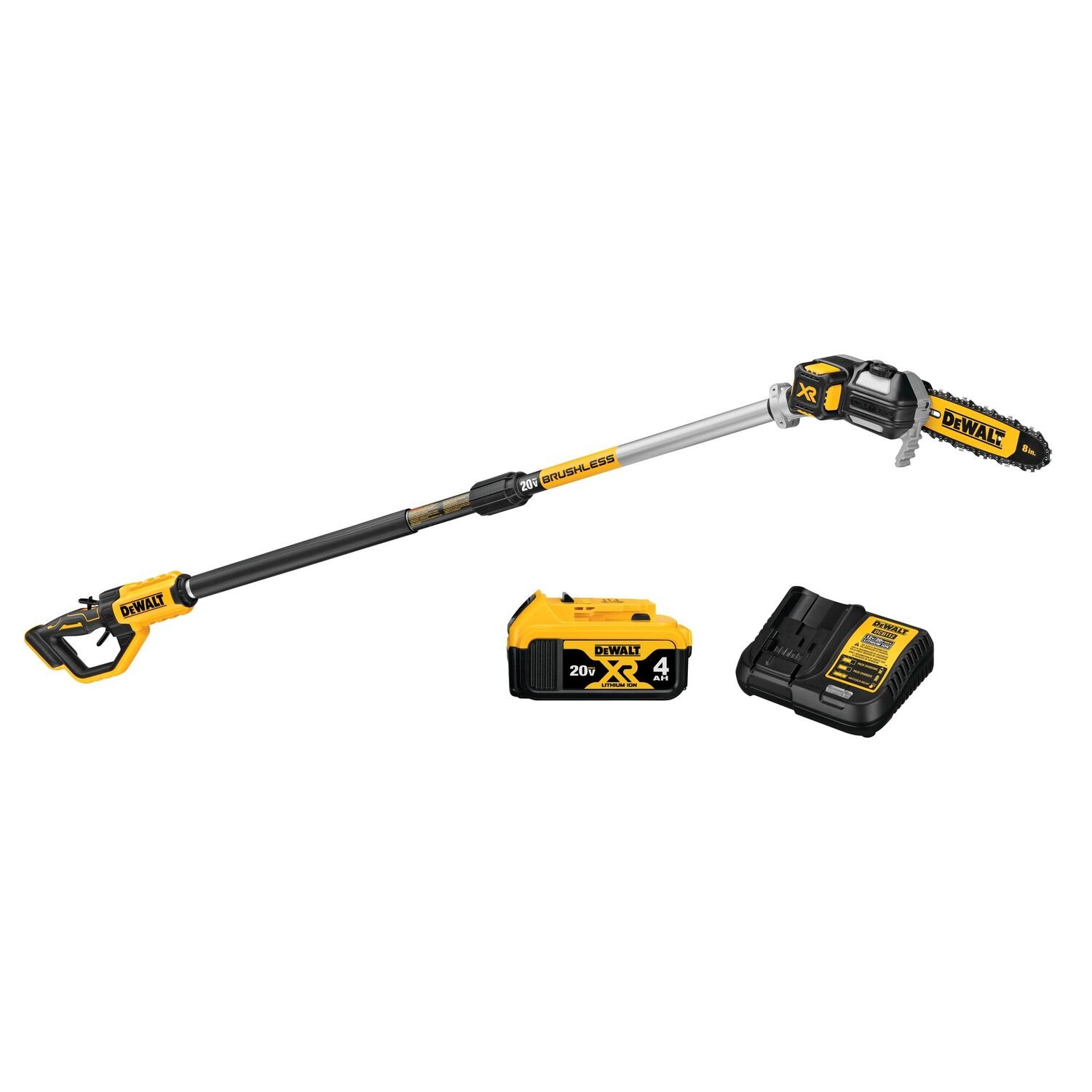 DEWALT 20-V Max XR 8 in. Battery Powered Brushless Pole Saw Kit