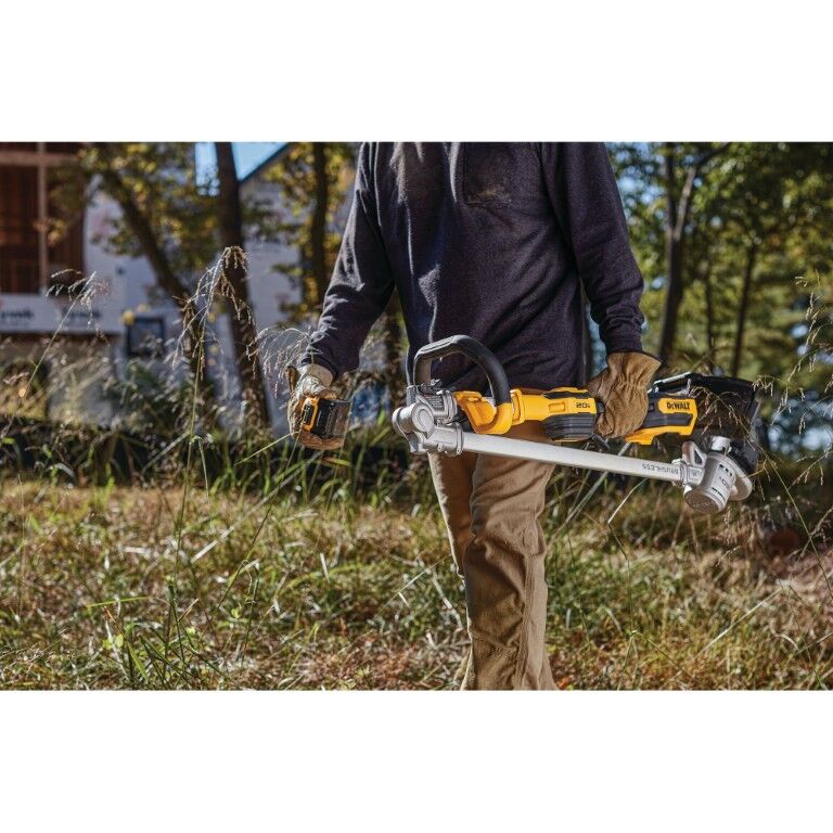 DEWALT 20-V Max Battery Powered Brushless Folding String Trimmer, 14 in. (Tool Only)