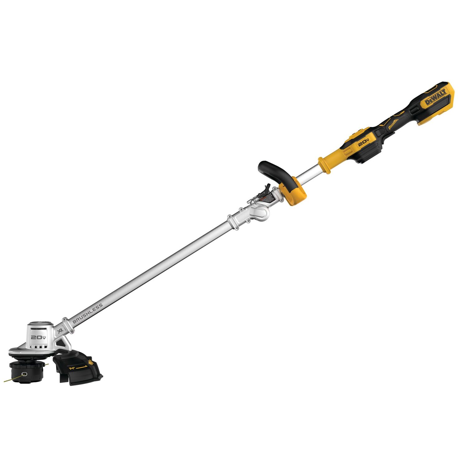 DEWALT 20-V Max Battery Powered Brushless Folding String Trimmer, 14 in. (Tool Only)