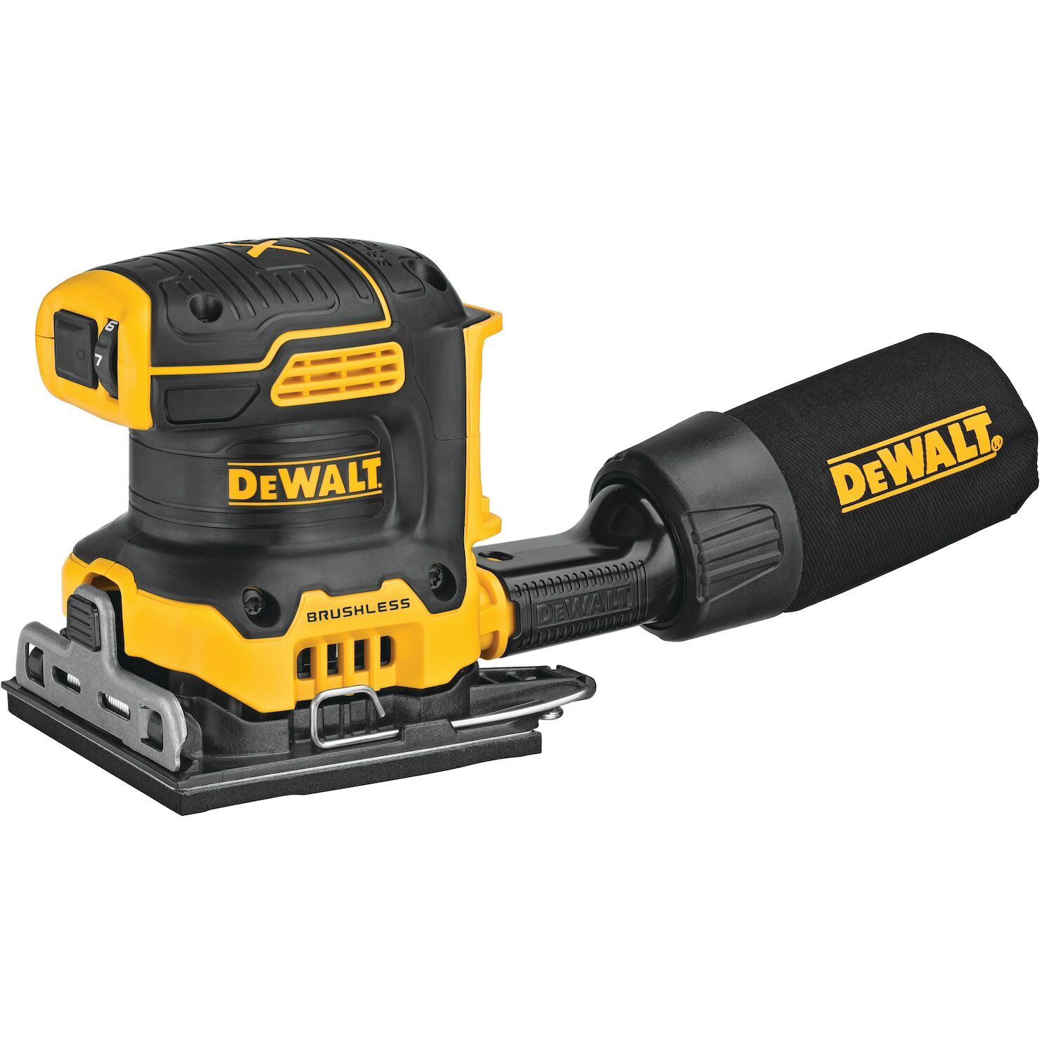 DEWALT 20-V Max XR Brushless Variable Speed Sander, 1/4-Sheet (Tool Only)