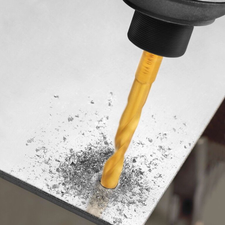 DEWALT Impact Ready Titanium Nitride Coated Drill Bit, 1/4-In