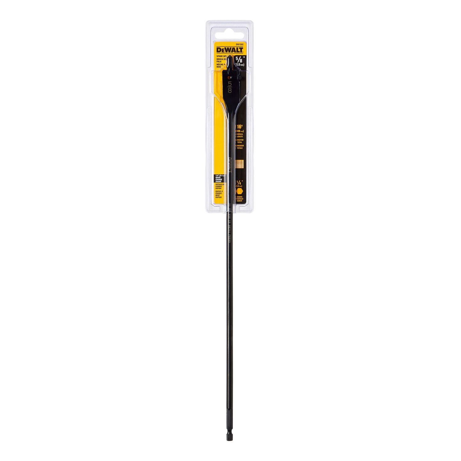 DEWALT Heavy Duty Spade Bit, 5/8-In x 16-In