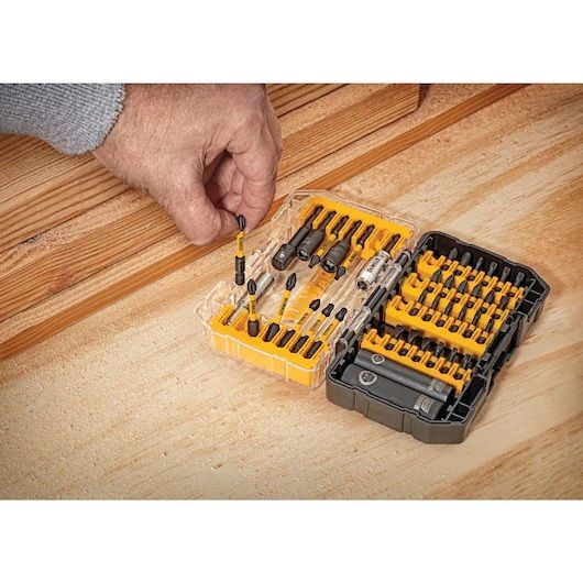 DEWALT FlexTorq Impact Ready Screwdriving Bit Set with Toughcase + System, 35-Pc
