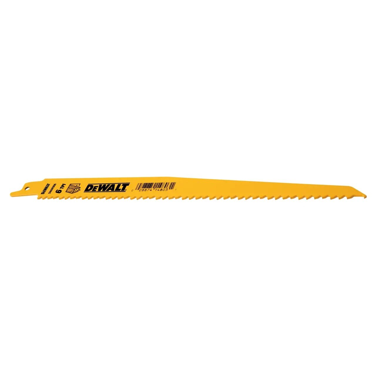 DEWALT Taper Bi-Metal Reciprocating Saw Blade, 6 TPI, 9 in., 5 Pack