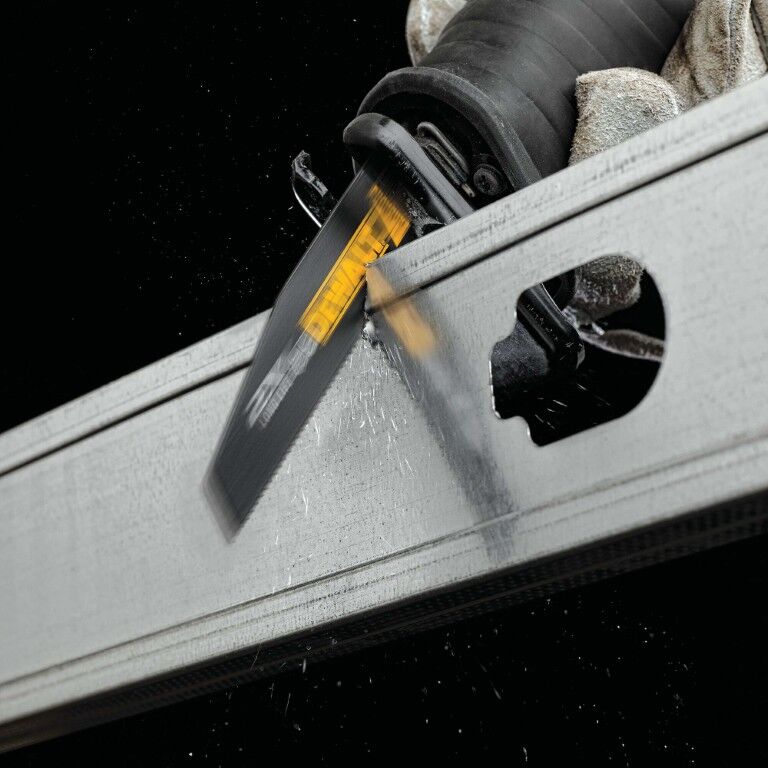 DEWALT 2X Long Life Wood & Metal Cutting Reciprocating Saw Blade, 10 TPI, 6-In, 5-Pk