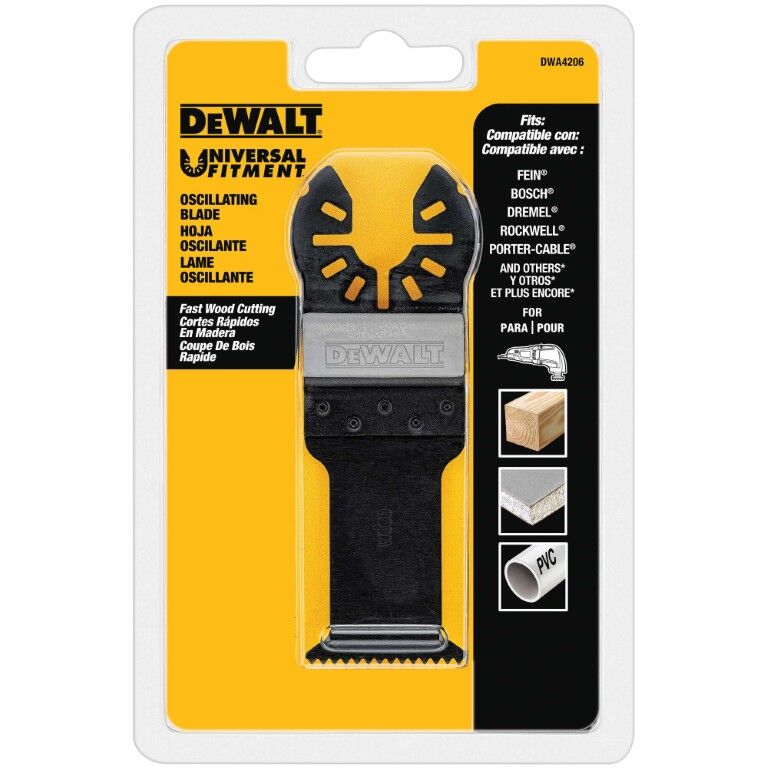DEWALT Oscillating Fast Wood Cutting Blade, 1 1/4-In