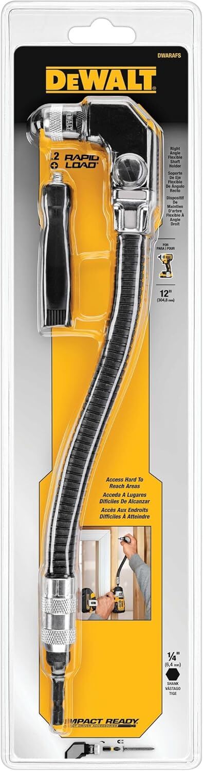 DEWALT Impact Ready Right Angle Flex Shaft Attachment, 12-In