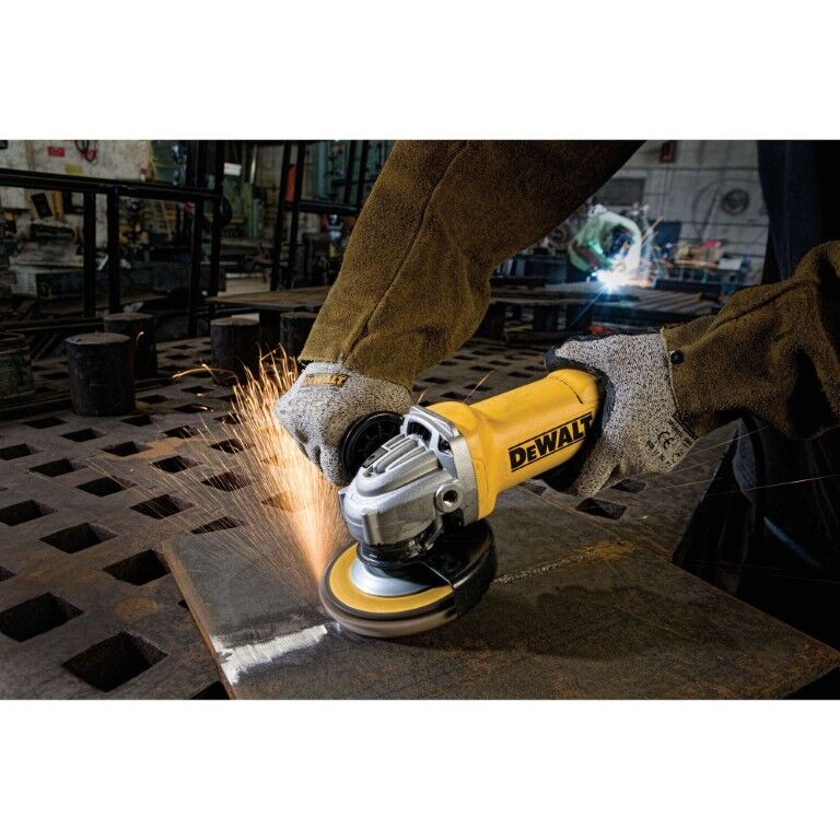 DEWALT Small One-Touch Guard Corded Angle Grinder, 4 1/2-In