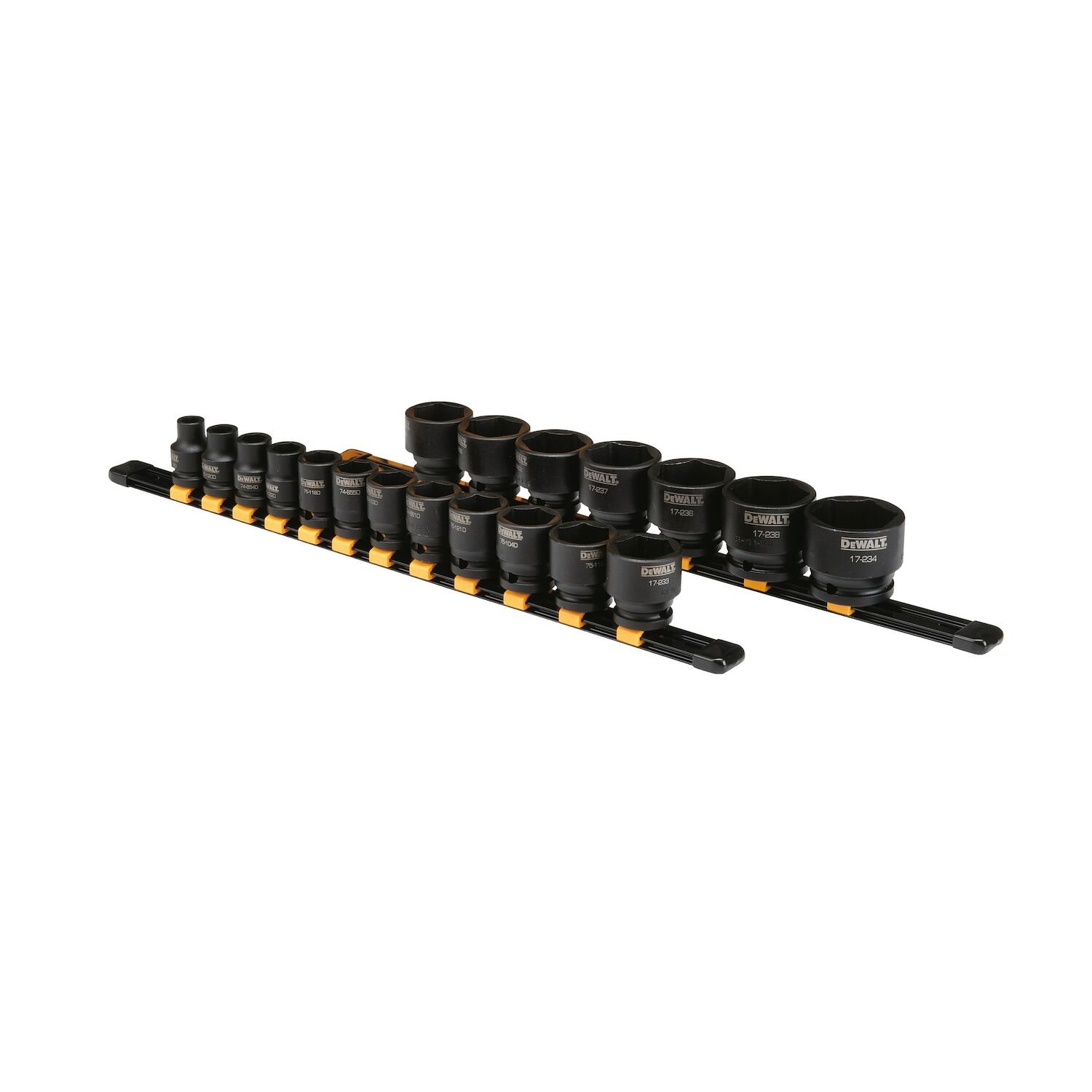 19 Piece 1/2 In Drive Impact Socket Set 6 Pt