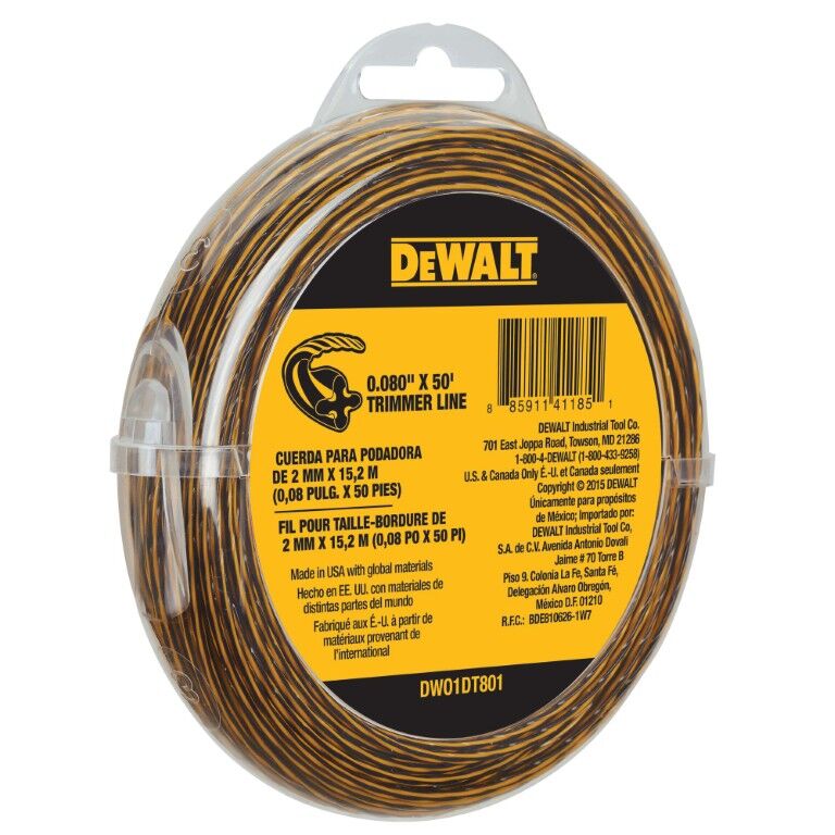 DeWALT 0.080" X 50' Trimmer Line