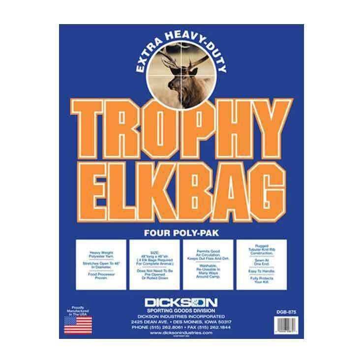 Dickson Industries Trophy Elk Bag Game Bags, 4-Pk
