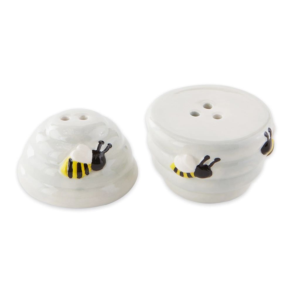 DII Design Bee Hive Ceramic Salt and Pepper Shakers