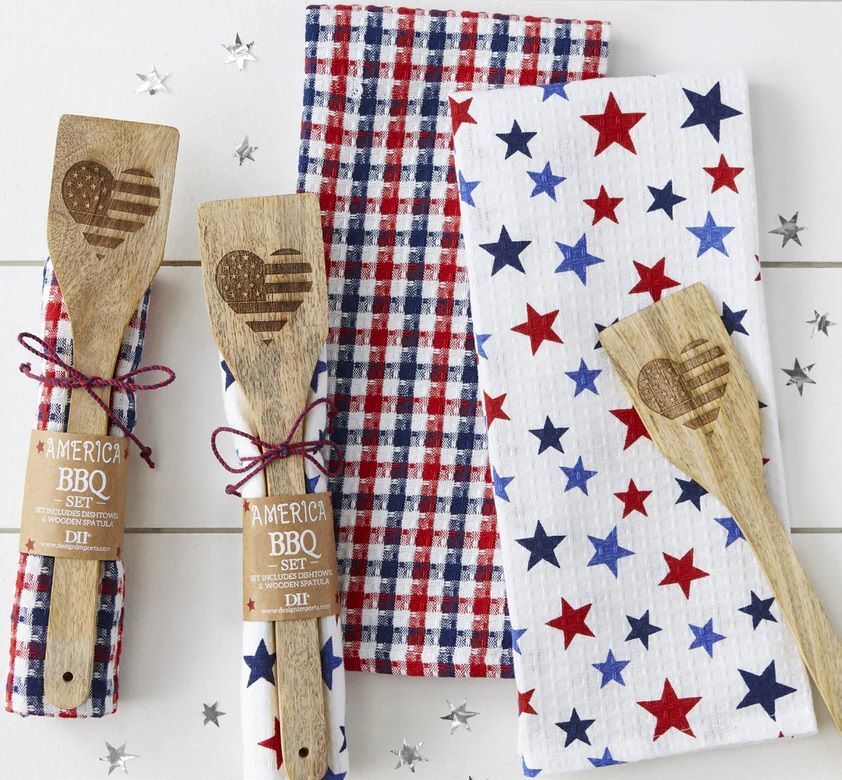 DII Design Patriotic Dishtowel and Spatula Gift Set Assortment