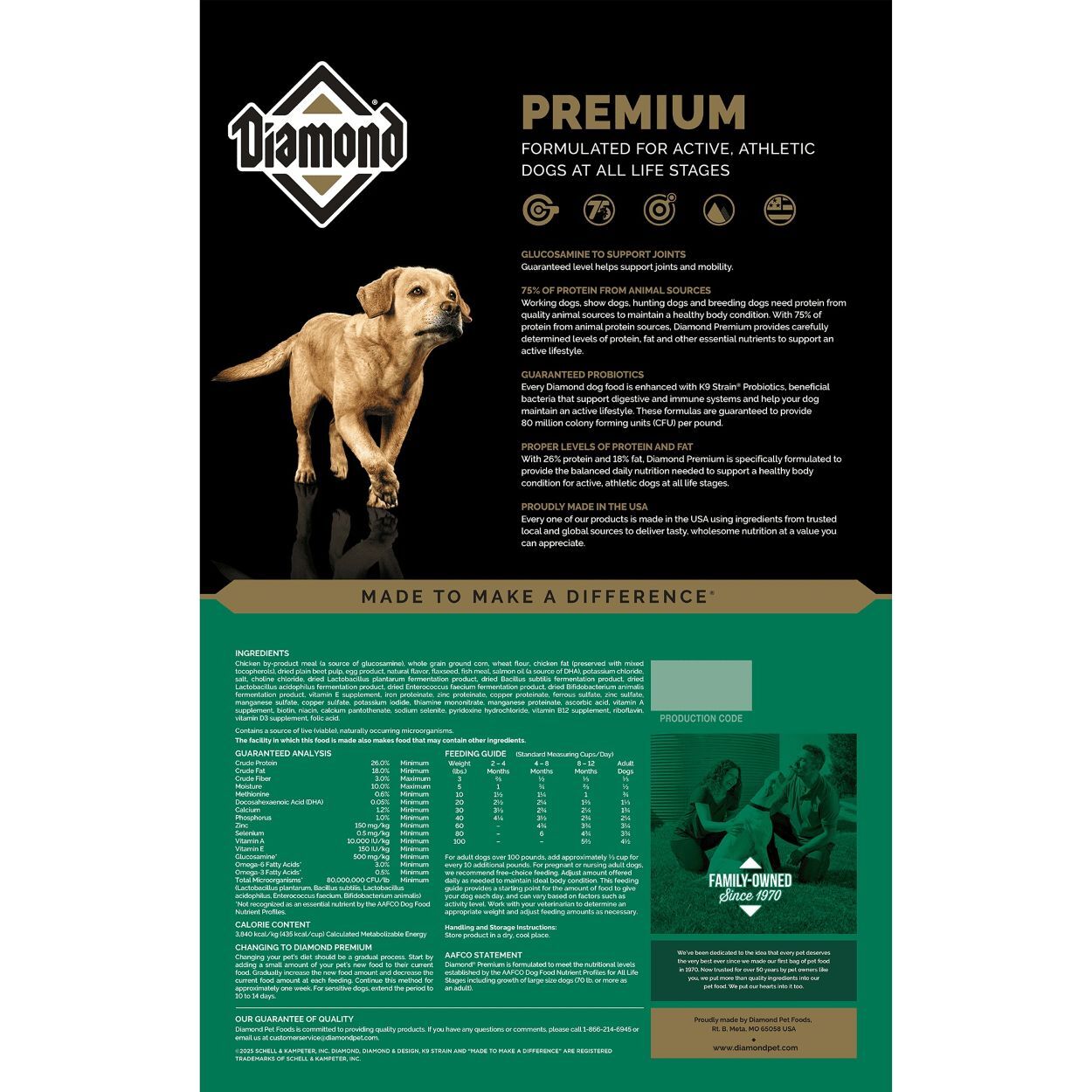Diamond Premium Dog Food, 6-Lb