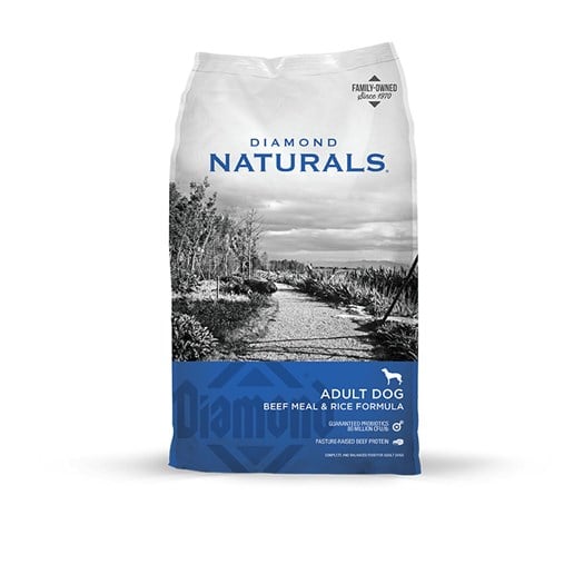 Diamond Naturals Beef & Rice Adult Dry Dog Food, 40-Lb Bag 
