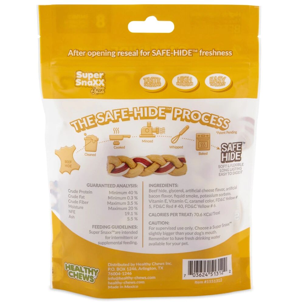 Super Snaxx Cheese & Bacon Mini Braids