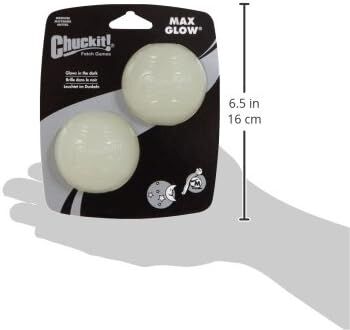 Chuckit! Medium Max Glow Balls, 2-Pk