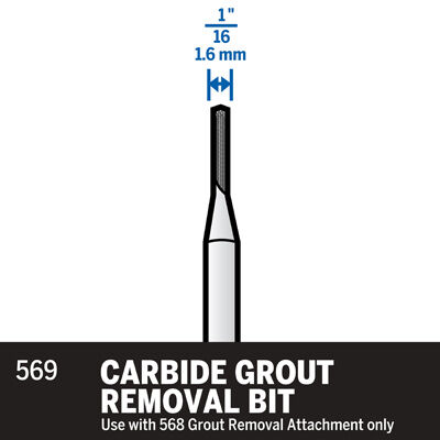 1/16" Carbide Grout Removal Bit
