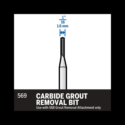 1/16" Carbide Grout Removal Bit