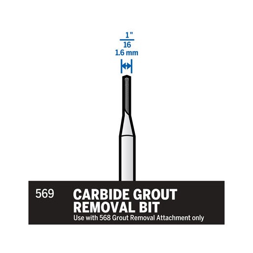 1/16" Carbide Grout Removal Bit