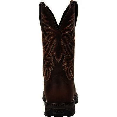 Durango Men's Maverick XP Steel Toe Waterproof Western Work Boot in Burly Brown