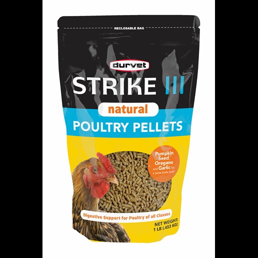 Strike III Natural Poultry Pellets, 1-Lb