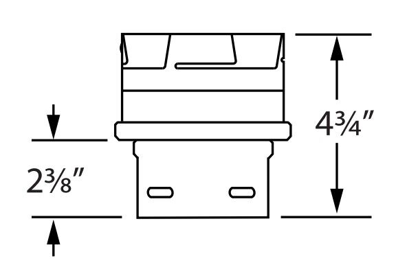 DuraVent PelletVent 3-In - 4-In Increaser